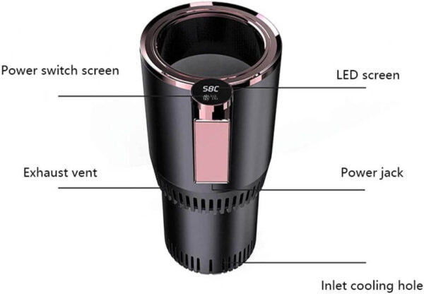 2-in-1 Smart Car Cup Warmer Cooler - Image 6