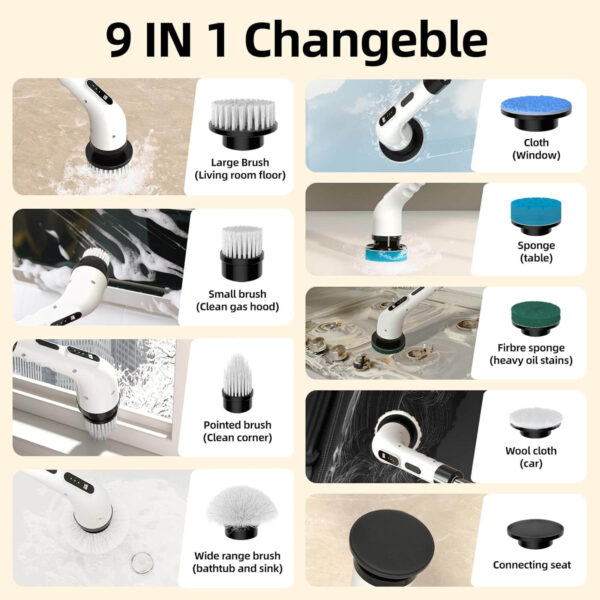 9 in 1 Electric Cleaning Brush